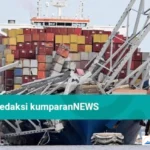 kapal kargo kehilangan kemudi